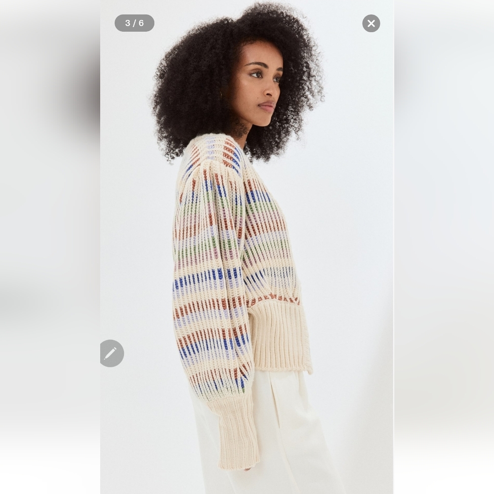 FARM Rio Multicolor Striped Cardigan - Picture 5 of 10